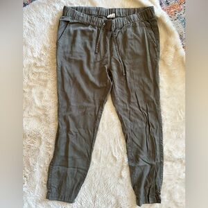 Tentree Tencel joggers olive green